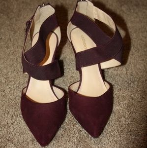 Deep Red Pointed 2" Heels.